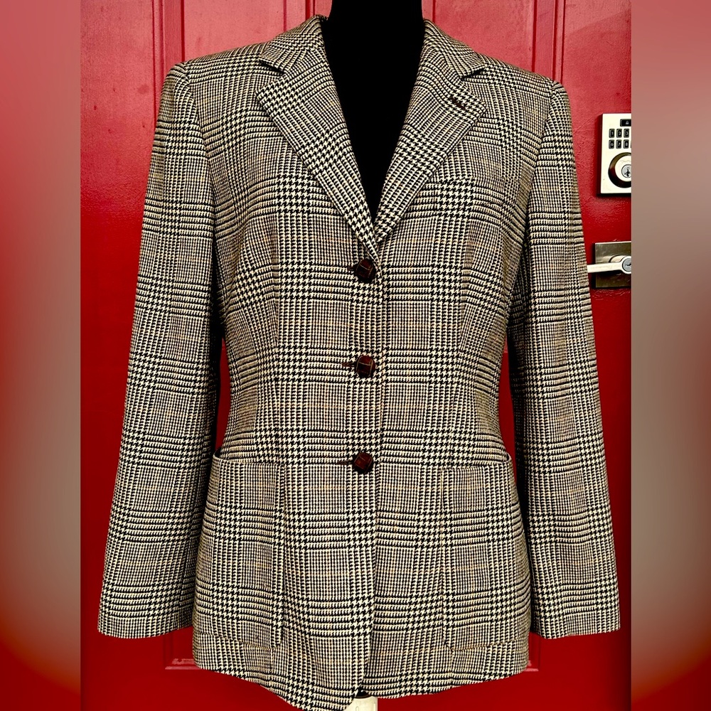NWOT GIORGIO ARMANI s44 ladies blazer-wool/cashmere bld-💯silk lining-GORGEOUS!